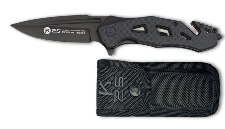 Nóż K25 25002 Tactical Black G10 CF