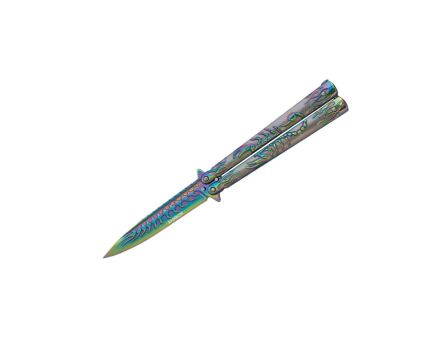 Nóż Albainox 02280 Rainbow Scorpion Balisong
