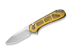 Nóż CIVIVI Button Lock Elementum II Ultem Amber