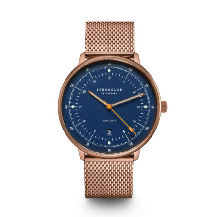 Zegarek Sternglas Hamburg Automatic dark blue 42mm