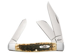 Scyzoryk Case Large Stockman CS Amber Bone