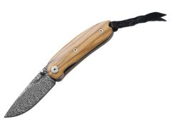Nóż LionSteel Mini Damast Olive