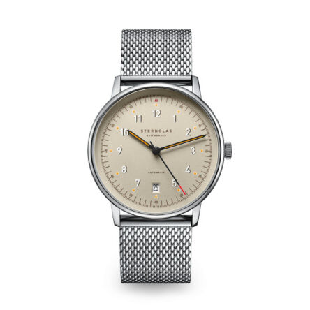 Zegarek Sternglas Lumatik beige, 38 mm WYP