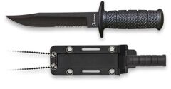 Nóż Albainox 32872 Tactical Neck Black ABS