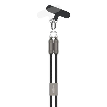 Kabel smyczkowy Ansmann USB-C/C,60W,120 cm,czarny 