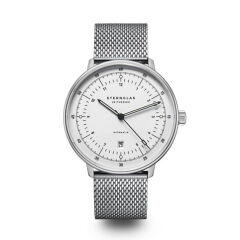 Zegarek Sternglas Hamburg Automatik silver 42mm