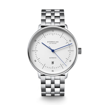 Zegarek Sternglas Naos XL Automatik white, 42 WYP