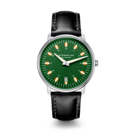 Zegarek Sternglas Egor dark green silver, 38 WYP