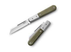 Nóż LionSteel Dom Barlow Canvas Micarta Green