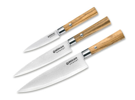 Zestaw noży Böker Solingen Damast Olive