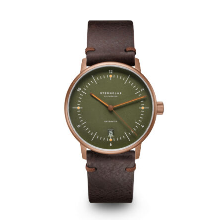 Zegarek Sternglas Naos Automatik d.green bronze 38
