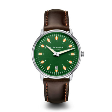 Zegarek Sternglas Egor dark green silver, 38 WYP