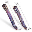 2 klipsy CIVIVI Flamed Titanium Blue/Purple 50/55 - 2