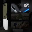 Nóż Kizer Fixed Drop Bear G10 AEB-L - 16