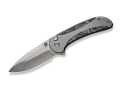 Nóż WE Knife Zizzit Titanium Grey Marble CF