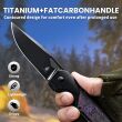 Nóż Kizer Militaw Titanium+Fat Carbon S45VN - 12