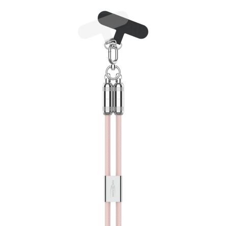 Kabel smyczkowy Ansmann USB-C/C,60W,120cm,różowy