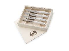 Nóż Due Cigni 1896 Steakmesser Set POM Weiß II