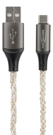 Kabel Ansmann USB-A/C z oświetleniem LED 100cm