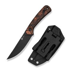 Nóż Civivi Carveth Fixed AEB-L Orange & Black G10