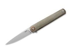 Nóż MKM Flame Light Drop Point Micarta Green
