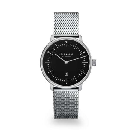 Zegarek Sternglas Naos XS piano black, 33mm quartz