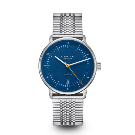 Zegarek Naos Automatik blue orange, 38 mm