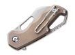 Nóż MKM Isonzo M390 Hawkbill Titanium Bronze - 2