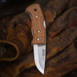 Nóż Helle Berget Mustard Jute Micarta 12C27 - 3