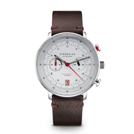 Zegarek Sternglas Hamburg Chrono silver, 42 mm