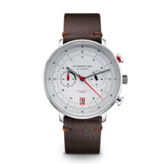 Zegarek Sternglas Hamburg Chrono silver, 42 mm
